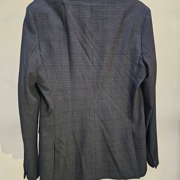 Zara Man 2-Pc Blue Gingham Suit - Picture 2 of 7